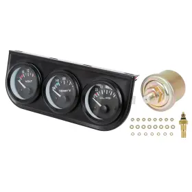 A20102700ux0206 X Autohaux Car 3 In 1 Fahrenheit Water Temperature Gauge Oil Pressure Voltmeter Vo