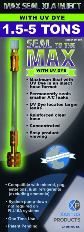 Xantus Products 855987007227 Max Seal Xl4 Inject With Uv Dye