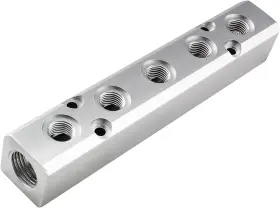 Xmhf 313031795754 5 Way Pneumatic Manifold Air Distribution Block Compressed Pn