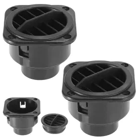 Cfk-42 Xximuim Warm Air Vent Outlet 2pcs 360 Degrees Rotatable Car Heater Duct Hose Pipe War