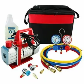 Yaetek 615200907266 3cfm 1/4hp Rotary Vance Air Vacuum Pump Hvac A/c Refrigeration Kit R134a R12 R22