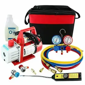 Sh00000 Yaetek 4cfm 1/3hp 110v Air Vacuum Pump Hvac Refrigeration Ac Manifold Gauge Set