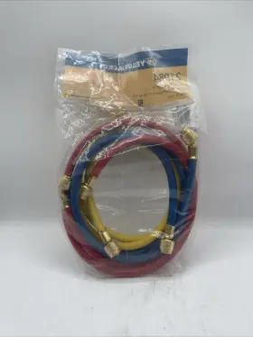 21984 Yellow Jacket Manifold Hose Set 48 In Red Blue #2