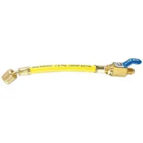 25002 Yellow Jacket Charging/vacuum Hose Low Loss 9 In Yel