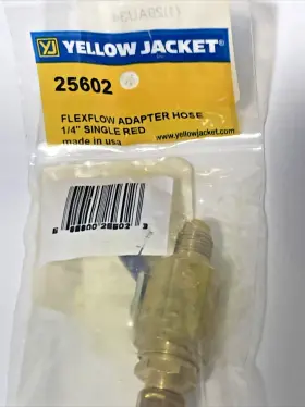 25602 Yellow Jacket Charging Hose 9 Inch Red High Side Low Loss New Us Seller #3 25602 Yellow Jacket Charging Hose 9 Inch Red High Side Low Loss New Us Seller #3