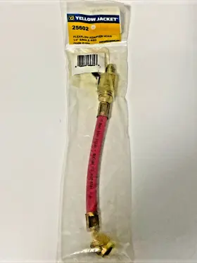 25602 Yellow Jacket Charging Hose 9 Inch Red High Side Low Loss New Us Seller 25602 Yellow Jacket Charging Hose 9 Inch Red High Side Low Loss New Us Seller