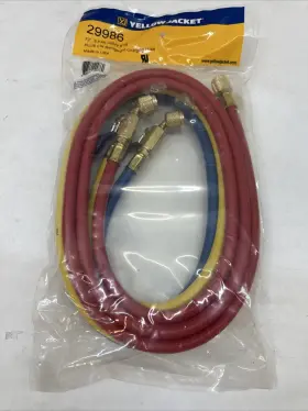 29986 Yellow Jacket New 72 Inch 3 Pak Hbvv Ryb Plus Ii Refrigerant Charging Hose #2