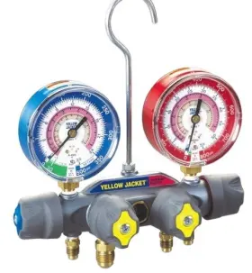 41503 Yellow Jacket 4-valve Titan Test/charging Manifold Mpa R32/410a
