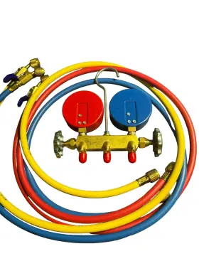 41867 Yellow Jacket Series 41 Manifold Only 3-1/8 Inch Gauges Bar/psi R290/600a #3 41867 Yellow Jacket Series 41 Manifold Only 3-1/8 Inch Gauges Bar/psi R290/600a #3
