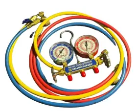 41867 Yellow Jacket Series 41 Manifold Only 3-1/8 Inch Gauges Bar/psi R290/600a 41867 Yellow Jacket Series 41 Manifold Only 3-1/8 Inch Gauges Bar/psi R290/600a
