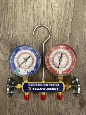 Yellow Jacket 42021 2-valve Mechanical Manifold Gauge