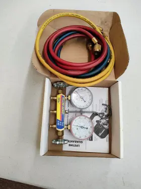 44215 Yellow Jacket 2 Valve Manifold Gauges 44215 Yellow Jacket 2 Valve Manifold Gauges
