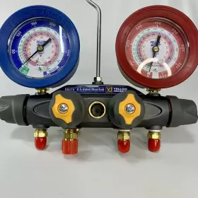 46010 Yellow Jacket Brute Ii Manifold Gauge Only 3-1/8 Inch Gauges 22 / 404a 410a #2