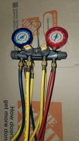 46040 Yellow Jacket 4-valve Brute Ii Test/charging Manifold With 4 Hoses #2