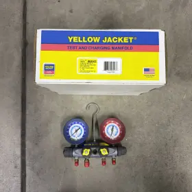 46043 Yellow Jacket Test And Charging Manifold Number Without Hoses
