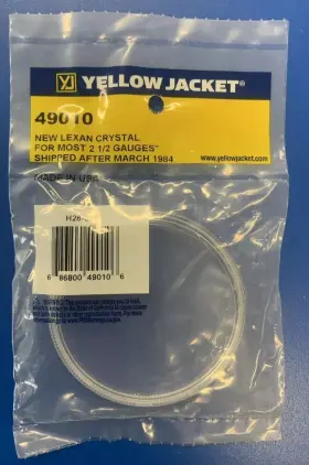 49010 Yellow Jacket Replacement 2-1/2 Inch 68mm Gauge Crystal