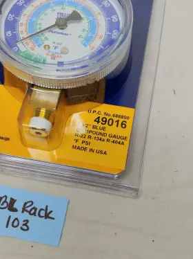 49016 Yellow Jacket 2-1/2 Inch Compound Gauge F Psi R-22/134a/404a #2
