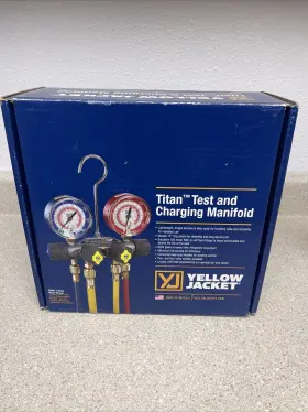 49887 Yellow Jacket 2-valve Titan Test/charging Manifold Gauges