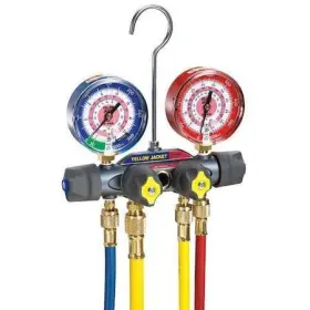 49960 Yellow Jacket Mechanical Manifold Gauge Set 4-valve