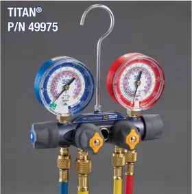 49975 Yellow Jacket Titan A2l 4-valve Manifold - R-32/454b/410a