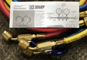 Yellow Jacket 686800410296 New - 41029 Mechanical Manifold Gauge Set 2-valve Free Shipping #3