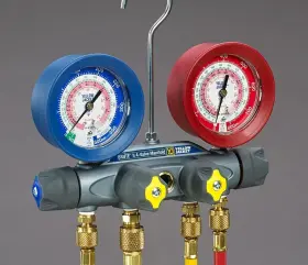 Yellow Jacket 686800460109 46010 Brute Ii Manifold Only 3-1/8 Inch Gauges R-22 / 404a 410a