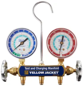 41312 Yellow Jacket 689852555953 Manifold Only With 2-1/2 Inch Steel Case Gauges Psi 41312 Yellow Jacket 689852555953 Manifold Only With 2-1/2 Inch Steel Case Gauges Psi