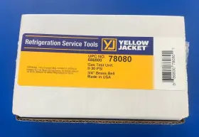 Yellow Jacket 78080 Gas Test Gauge 2 Inch 0-30lb 3/4 Pipe -