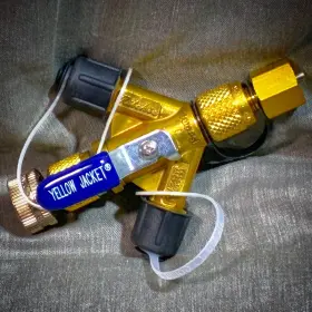 93904 Yellow Jacket 1/4 Inch Vacuum Y With Real Torque Core Removal Tool