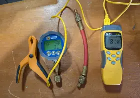 Dtk2 Yellow Jacket Digital Gauge / Uei Temperature Meter/ Clamp