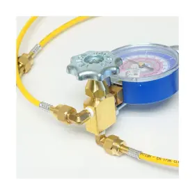 R600a Yellow Jacket Ritchie 686800610047 61004 Single Valve Manifold With Hoses R290 Hydrocarbon #3