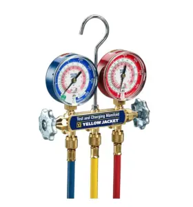 42004 Yellow Jacket Ritchie 696599690618 Series 41 Manifold With 3-1/8 Inch Gauges Hoses #3 42004 Yellow Jacket Ritchie 696599690618 Series 41 Manifold With 3-1/8 Inch Gauges Hoses #3