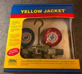 46032 Yellowjacket Yellow Jacket 4-valve Brute Ii Test/charging Manifold