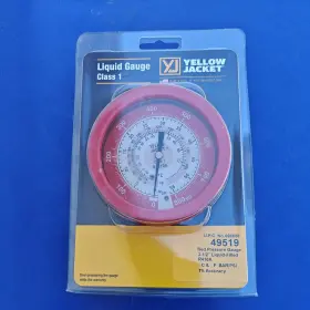Yellowjacket 49519 Yellow Jacket 3-1/2 Inch L/f Red Pressure Gauge F And C R-410a