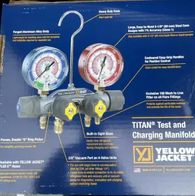 49832 Yellowjacket Titan 2-valve Test/charging Manifold Gauges #2