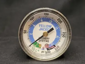 95452 Yellowjacket Yellow Jacket Lo Pressure Gauge For Recover-xlt