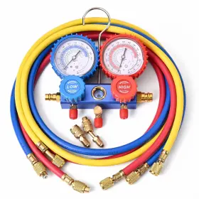 Ys-mgh-39-001 Yessources 3 Way Manifold Gauge R410a R22 Air Conditioner A/c Diagnostic Tool Detection