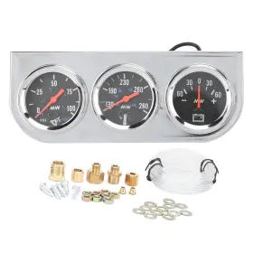 Gear3w1ea7uhis Yosoo Health Gear Triple Gauge Kit 3 In 1 2in Set Water Temp Oil Pressure H