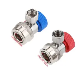 Youngine 787894025264 Adjustable R134a Adapter Air Conditioning Quick Coupler Connector A #2