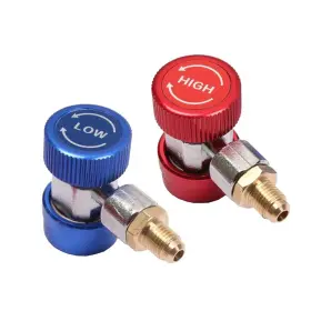 Youngine 787894025264 Adjustable R134a Adapter Air Conditioning Quick Coupler Connector A