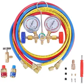 Ys101t-3 Ystool 3 Way Ac Manifold Diagnostic Gauge Refrigerant Charging Set For Air Co Ys101t-3 Ystool 3 Way Ac Manifold Diagnostic Gauge Refrigerant Charging Set For Air Co