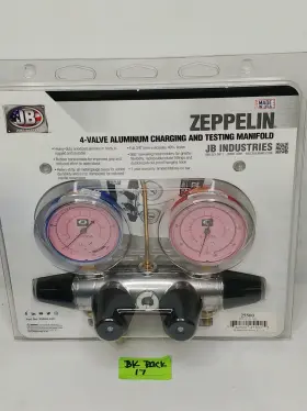 Zeppelin 25500 4-valve Aluminum Charging And Testing Manifold 25000-310 New-old Stock