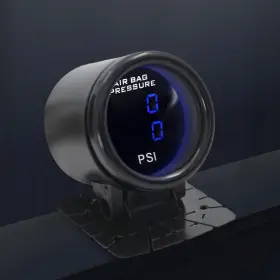 Zhsymx 732139916616 Dual Blue Display Car Air Suspension Gauge 220psi2-1/16 Inch 52mm Pressure