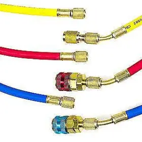 Zistel 971192218747 Juego De Manometros Profesionales Para Diagnostico Aire Acondicionado R134a 5ft #2