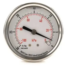4cfr2 Zoro Select Vacuum Gauge Liquid Filled 2-1/2 In