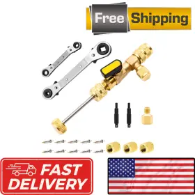 Zosany 770701099305 Valve Core Remover Tool With Dual Size Sae 1/4 And 5/16 Port - 10pcs Cores