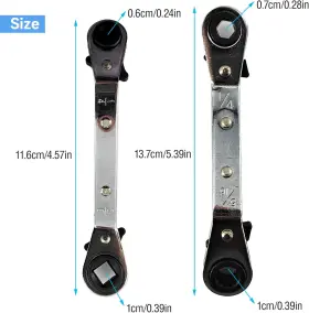 Yca002 Zpsndp R410a R22 Hvac Core Removal Tool And Service Wrench Set Ac Schrader #3