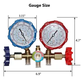 R404a Zxmoto T056 5ft Manifold Gauge Set Car For R410a R22 Refr #2