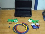 Mastercool 89660 2-VALVE Aluminum Manifold Manual Coupler R134A Recover Recharge. Fixed Price $99.99.