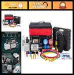 Olixis Hvac Vacuum Pump Kit With Manifold Gauge, Leak Detector & Hoses. Fixed Price $196.99.